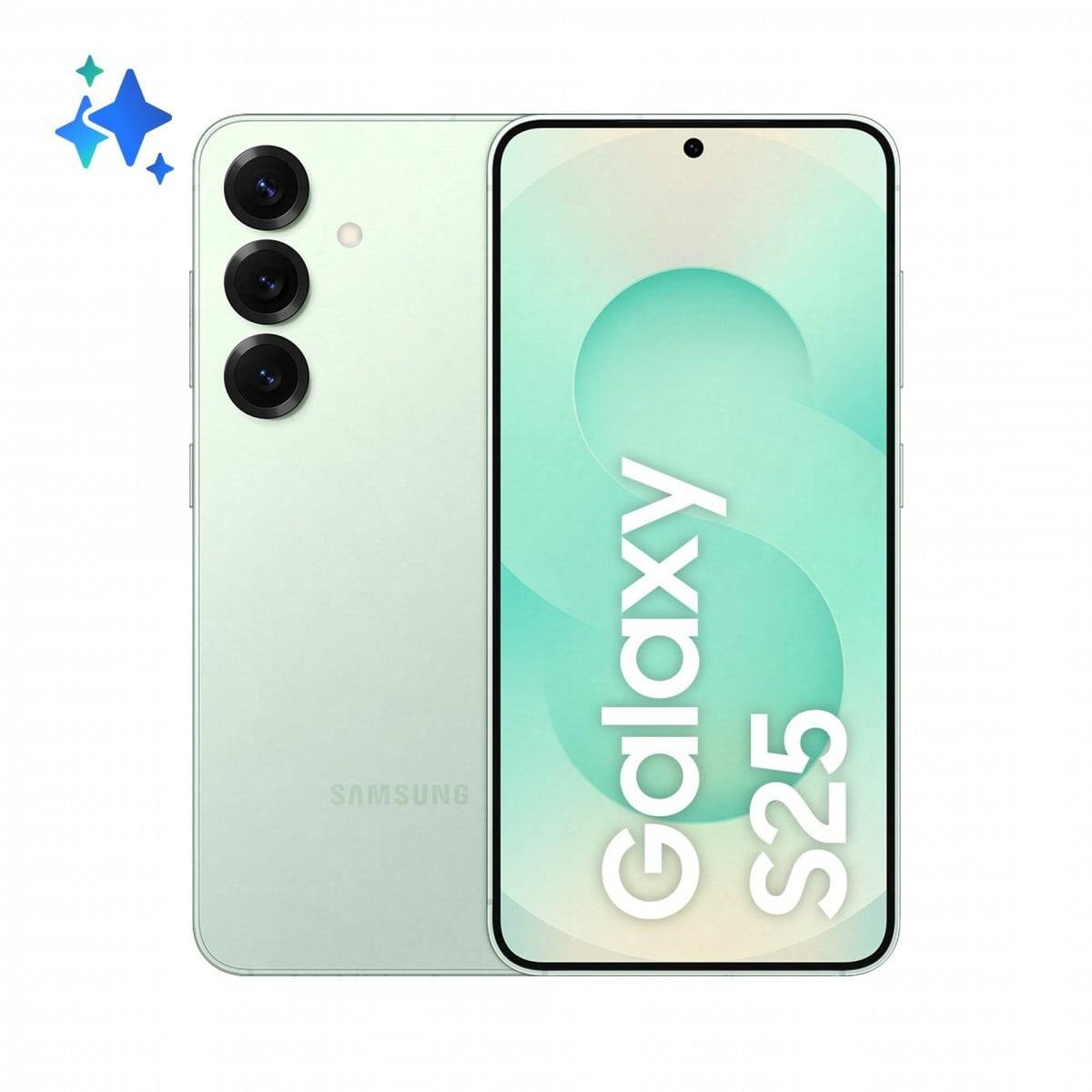 Samsung Galaxy S25 15,8 cm (6.2") Dubbla SIM-kort Android 15 5G USB Type-C 12 GB 128 GB 4000 mAh Mintfärgad