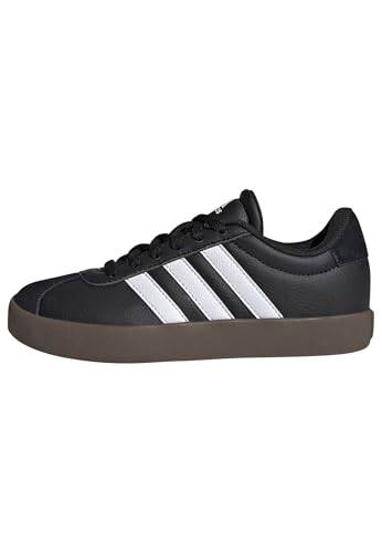 Adidas VL Court 3.0 Skor Unisex Barn, Svart och vitt gummi, 33 EU
