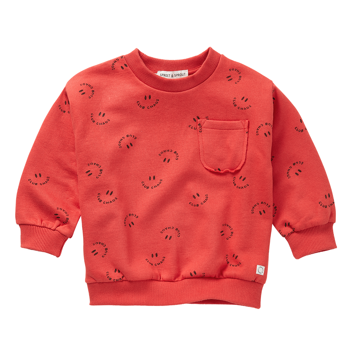 Sproet & Sprout | Sweatshirt Club Chaos print | Vivid red - 5Y