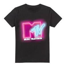 MTV Mens Neon Sign Logo T-Shirt 5XL