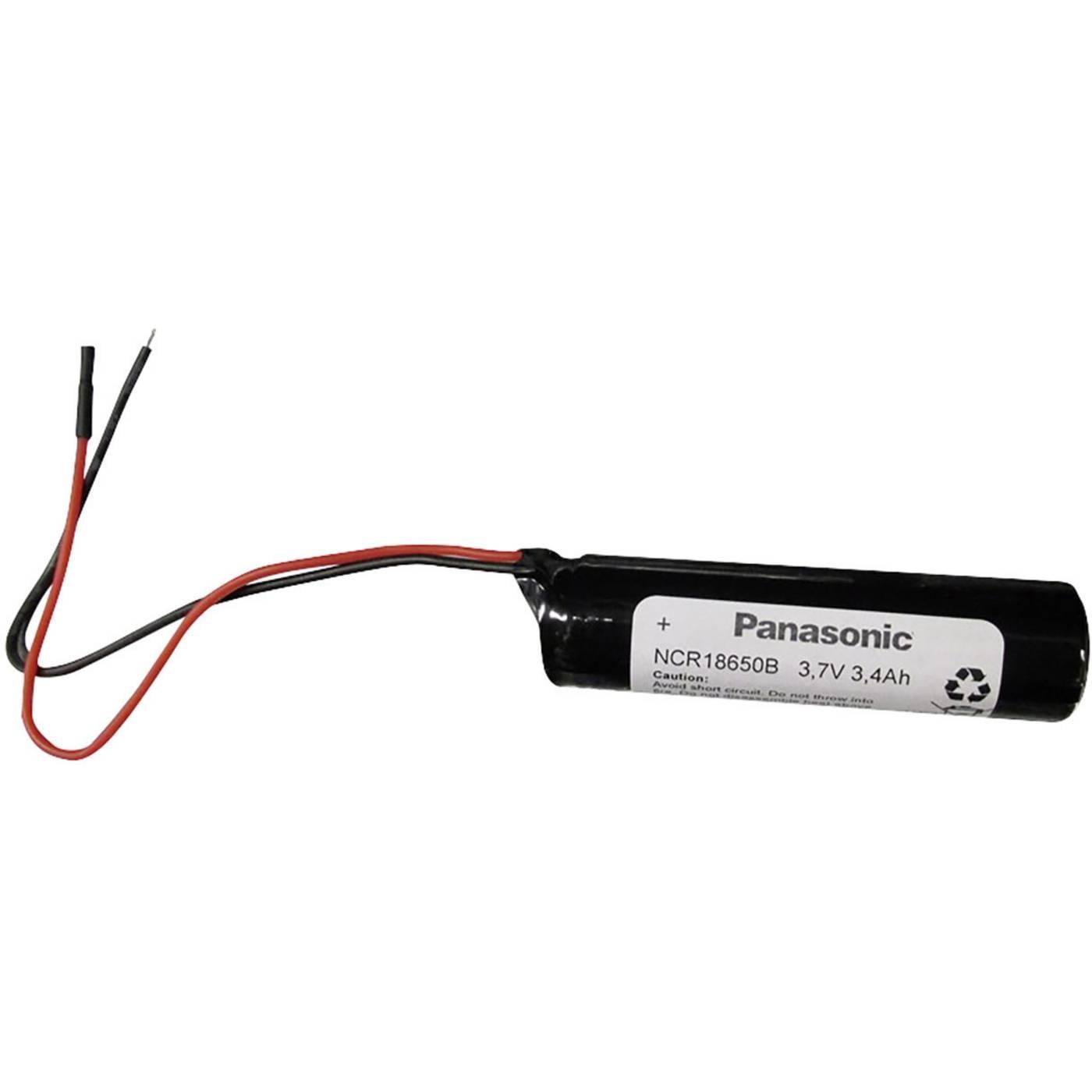 Specialbatteri laddbart 18650 Kabel Li-Ion Panasonic 3.7 V 3400 mAh 1 st