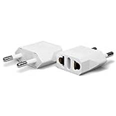 RiteAV - (2-PACK) Adapter US till EU (CE)