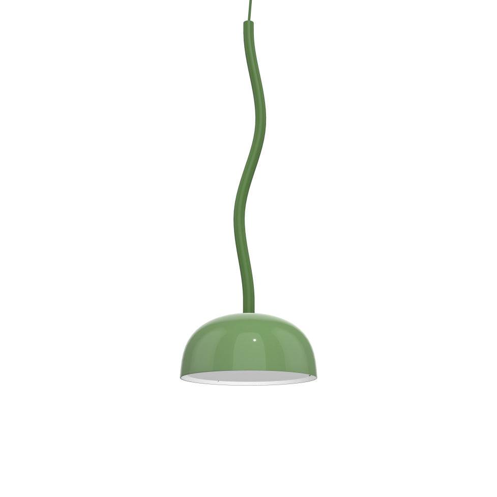 Curve Pendel - 3 strl. | alt. färgval | Ø Skärm: Ø=300 mm | Färg/Material: Grön - Glasskärm