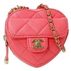 Chanel Vintage Pouch Stl. - Necessär Från Magasin - Pink (L 8cm x W 8.5cm x D 3.5cm)