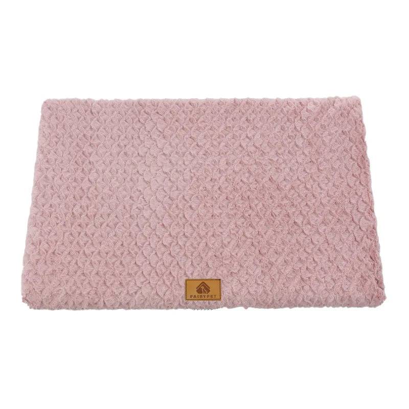 Orthopedic Dog Bed — 3D Foam with Removable Washable Faux Fur Cover & Anti-Slip Base - pink / M 58x40cm pet 7kg