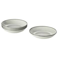 IKEA - GLADELIG dyb tallerken, grå, 21 cm