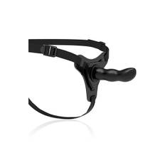 Silicone Strap-On Black G-Spot 16 cm