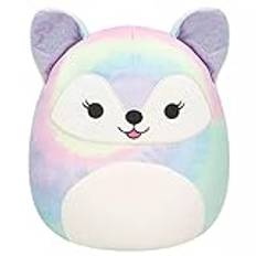 Squishmallow officiell Kellytoy plysch djurliv zoo trupp squishy mjuk plyschleksak djur (Felexine Fox, 13 cm)