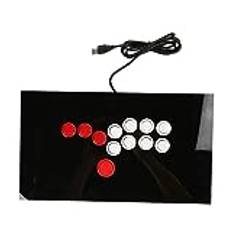 Arcade Fight Stick Joystick, för Street Fighter Arcade Game Fighting Joystick, Alla Knappar Fight Stick Controller Hitbox Style Arcade Joystick, för PS3, för RPi