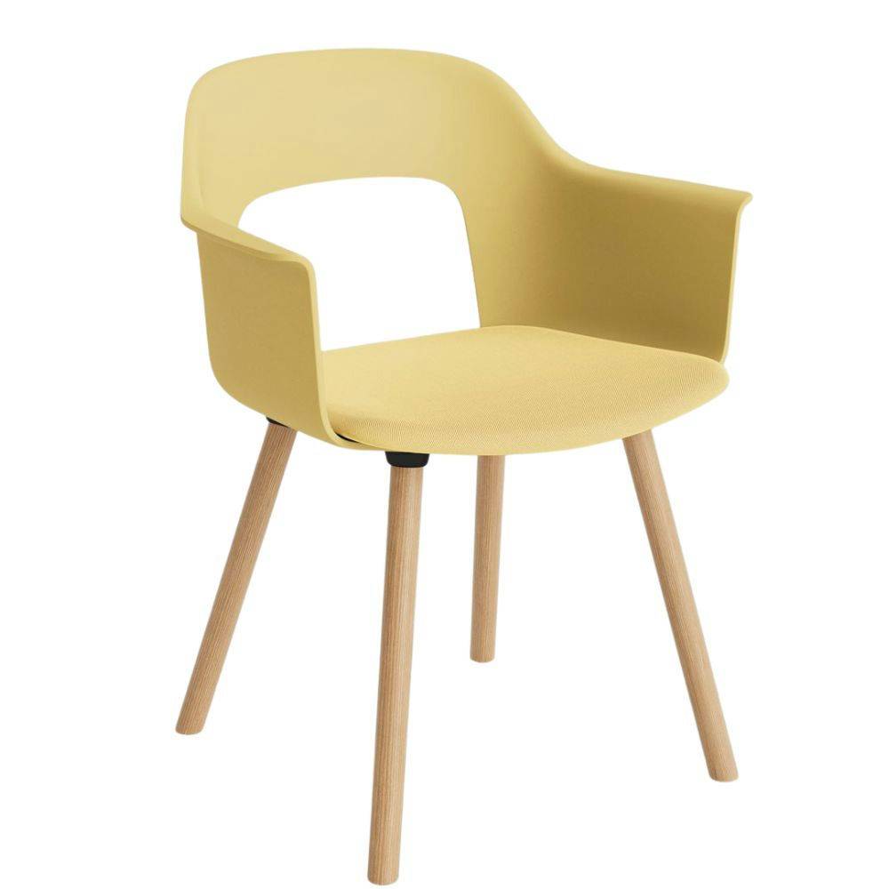 HAY Layout Armchair 223 Upholstery (WB Lacquered Oak) Matstol Biscotti