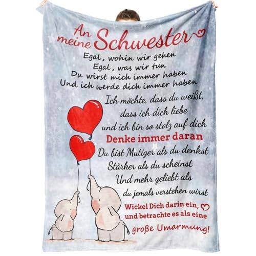 Tulolvae Schwester Geschenk, Flanell Decke Geburtstagsgeschenk
