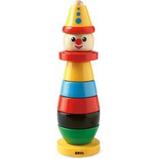 BRIO 30120 Clown Stapelleksak I Trä