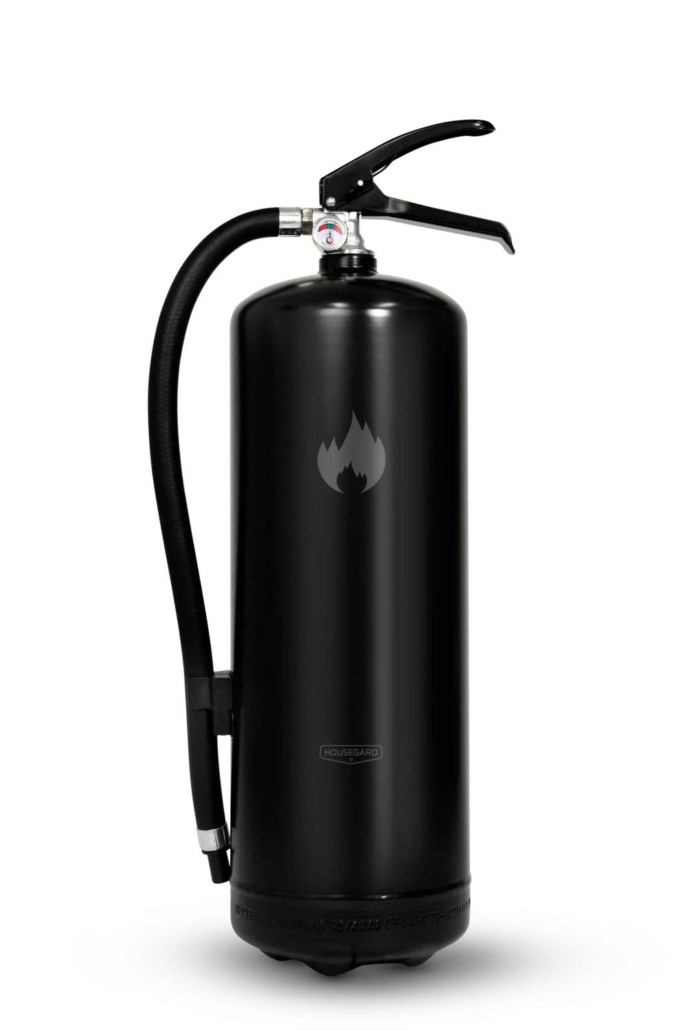Brandsläckare 6 kg pulver, svart