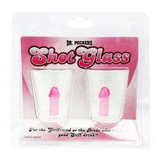 Tidliger Shotglas med pink penis 2stk, nu 2 MINI potteplante skjulere