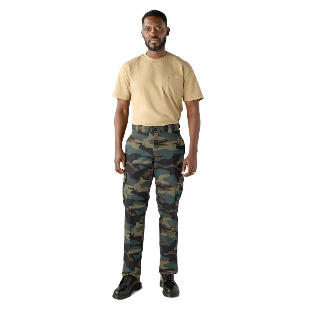Dickies Herre Flex Regular Fit Cargo Pants Hunter Green CAMO