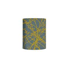 Fabric lampshade E Branches Grey/Ochre