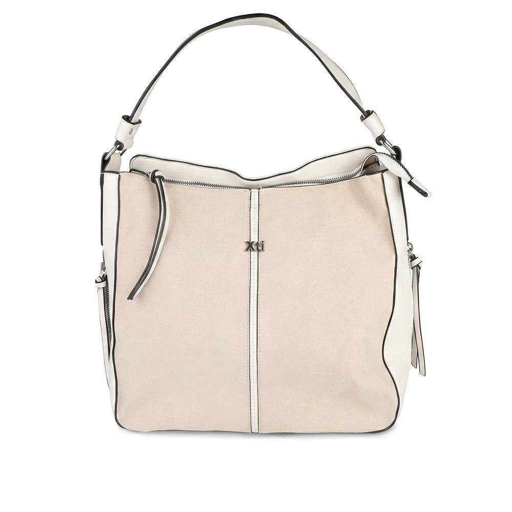 XTI Zip Close Shoulder Bag - XTI44000 / 330 464 - Beige