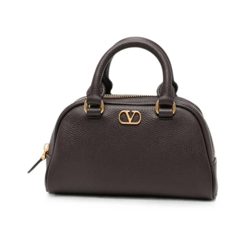 Valentino Garavani VLogo Signature Håndtaske - Tasker - Dame - Brun - ONE SIZE - Uld