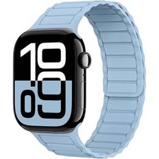 Magnetisk Link Solo Loop Sports Silikone Remme Kompatible med Apple Watch Ultra 2/Ultra SE Serie 10 9 8 49mm 46mm 45mm 44mm 42mm 41m