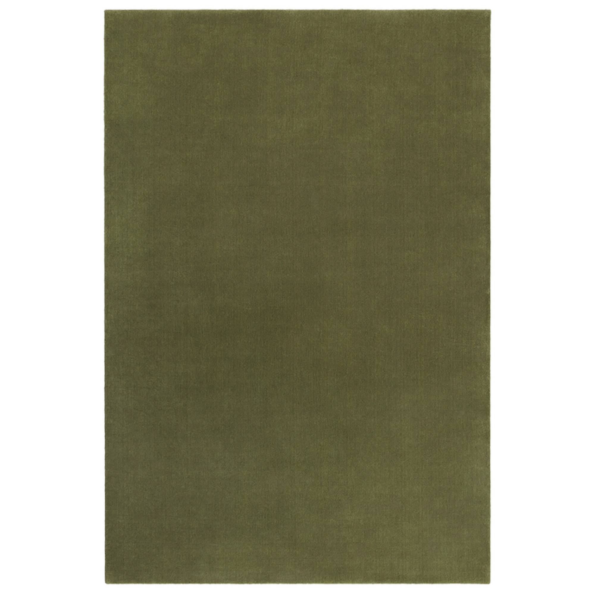 Nordic Knots - Grand Moss 170x240 cm - Ensfarvede gulvtæpper - Grøn - Tekstilmateriale