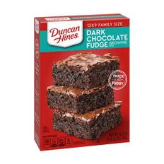 Duncan Hines, Family Size Dark Chocolate Fudge Brownie Mix, 18.2 Oz (Case Of 12)