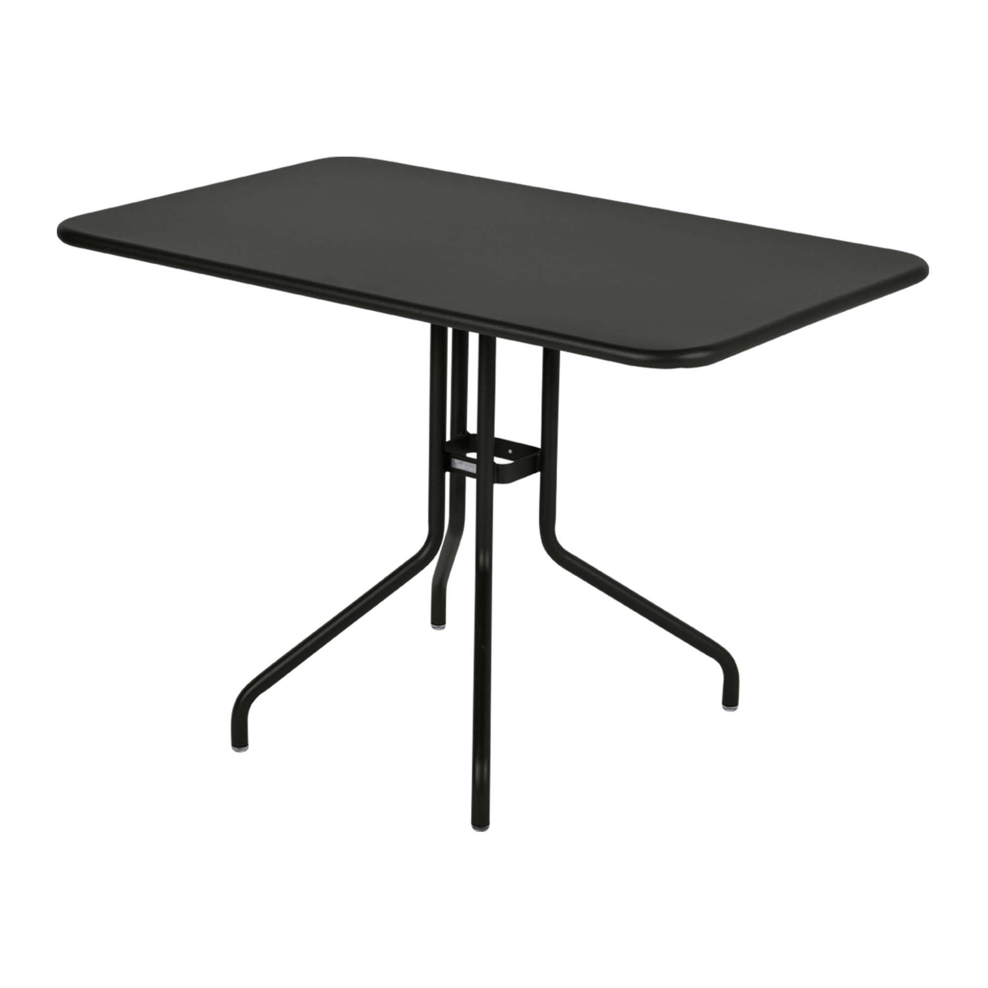 Fermob - Pétale Table 110x70 cm Liquorice 42 - Matbord utomhus - Philippe Mathieu - Svart - Metall