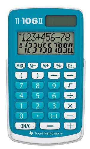 Texas Instruments TI-106 II Regnemaskine, stor to-linjers skærm