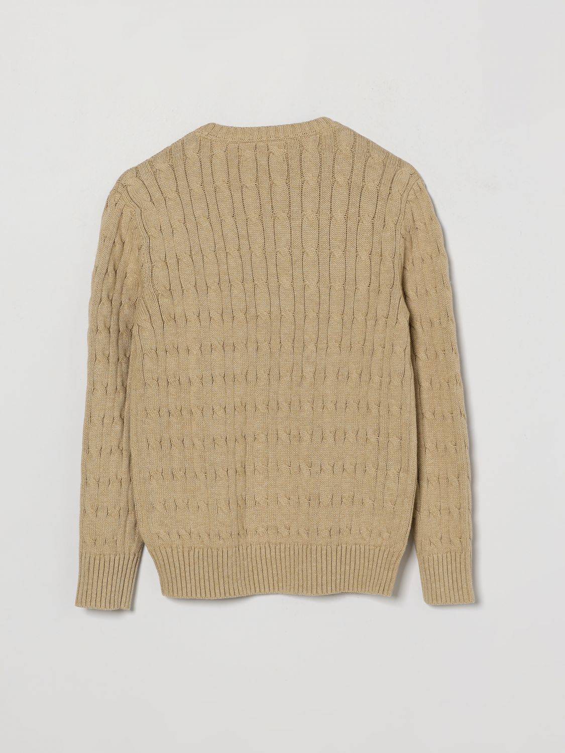 POLO RALPH LAUREN Boy's Cable-Knit Cotton Crew Neck Jumper - M
