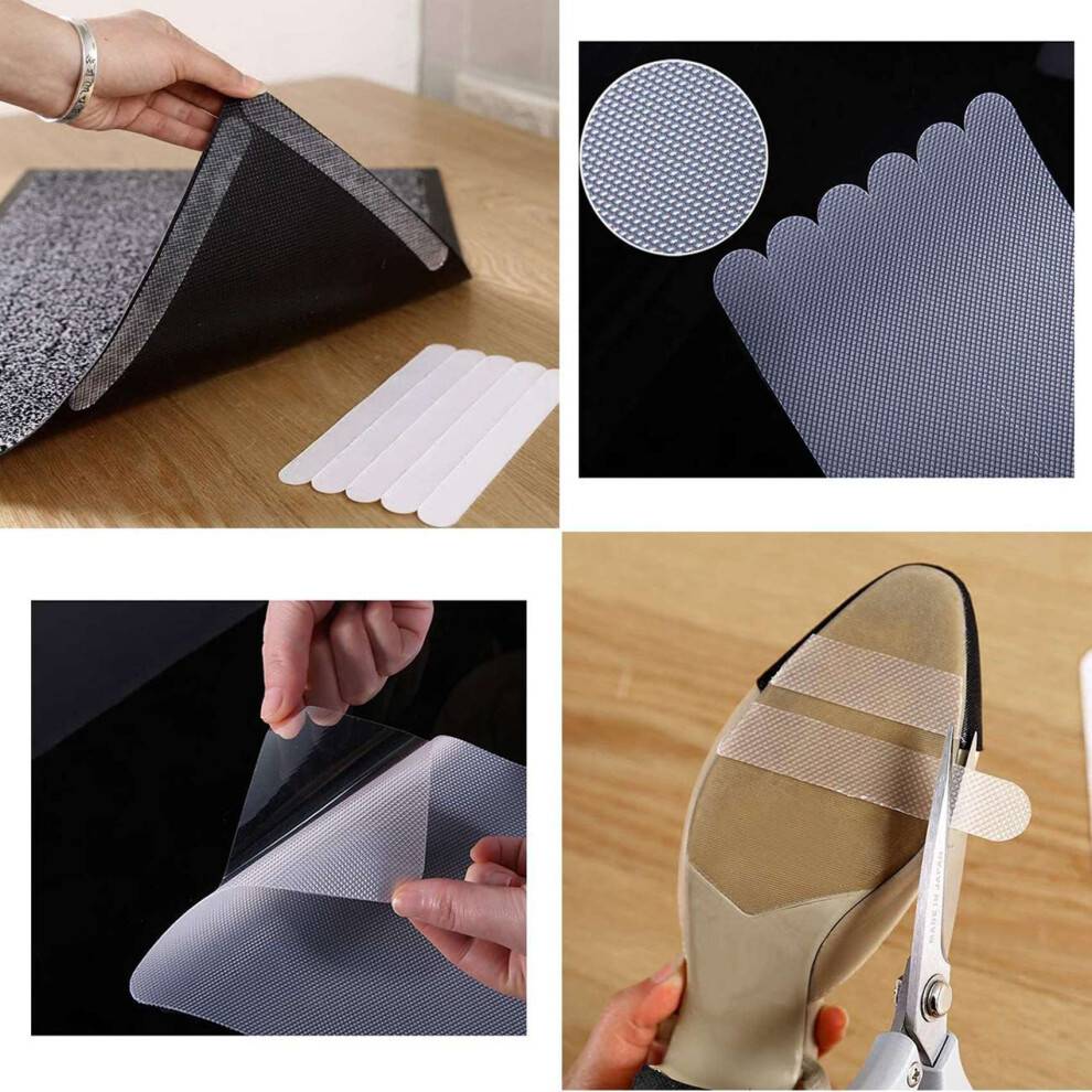 20Pcs Anti-Slip Strips Safety Shower Treads Stickers Bathtub Non Slip Stickers Stair Step Anti Slip Tape 7.87inch