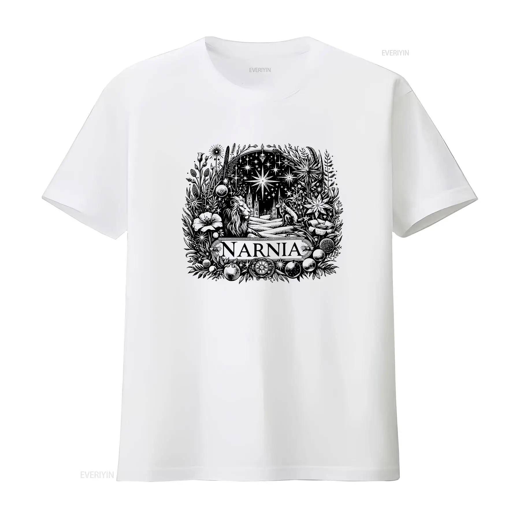 Narnia Lejonet Häxan Och Garderoben T-shirt Cs Lewis Citat Bokälskare Fantasy Tok S För Vintage Tvättad Herr Stretchbar Mjuk cm black