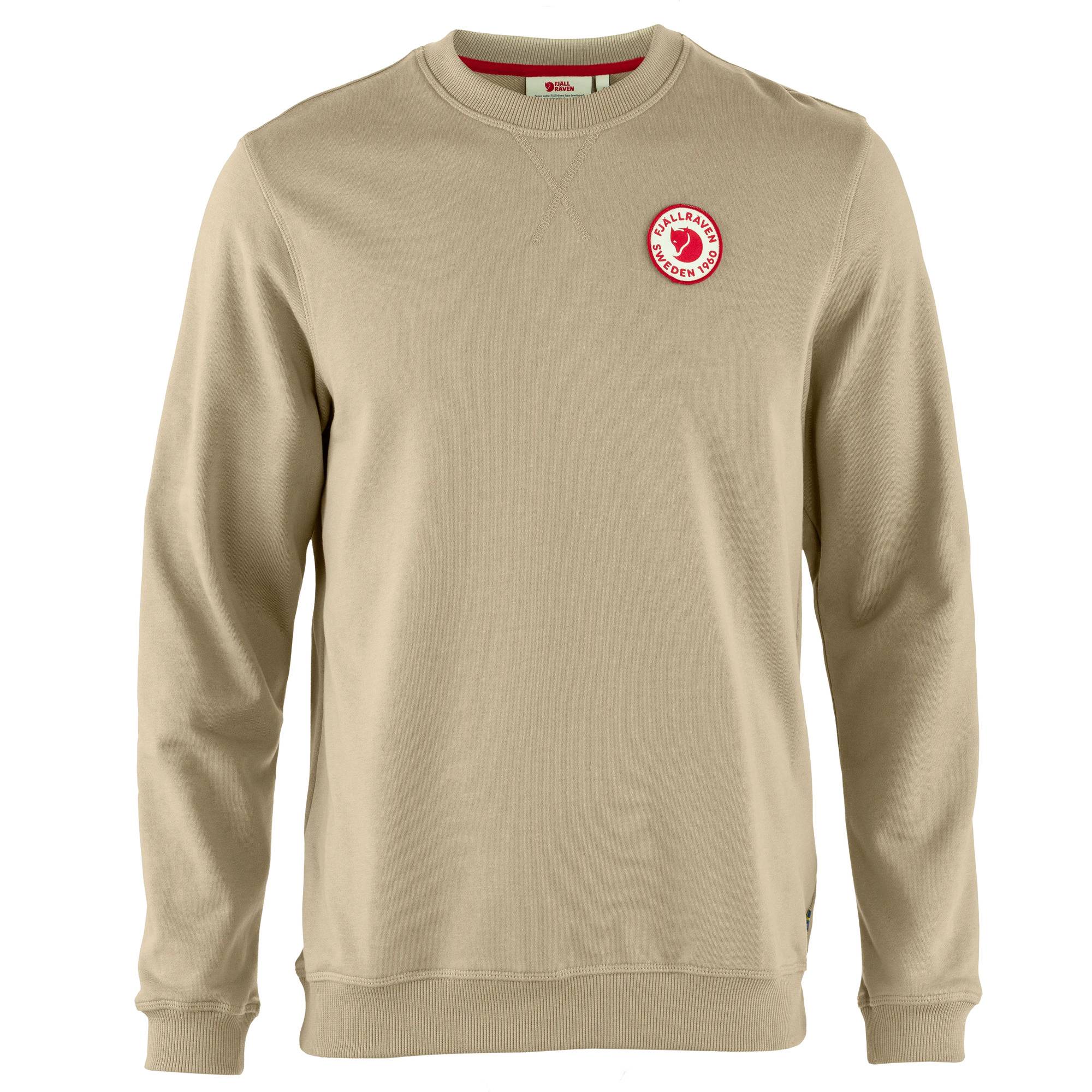 Fjällräven Men's 1960 Logo Badge Sweater Fossil, M