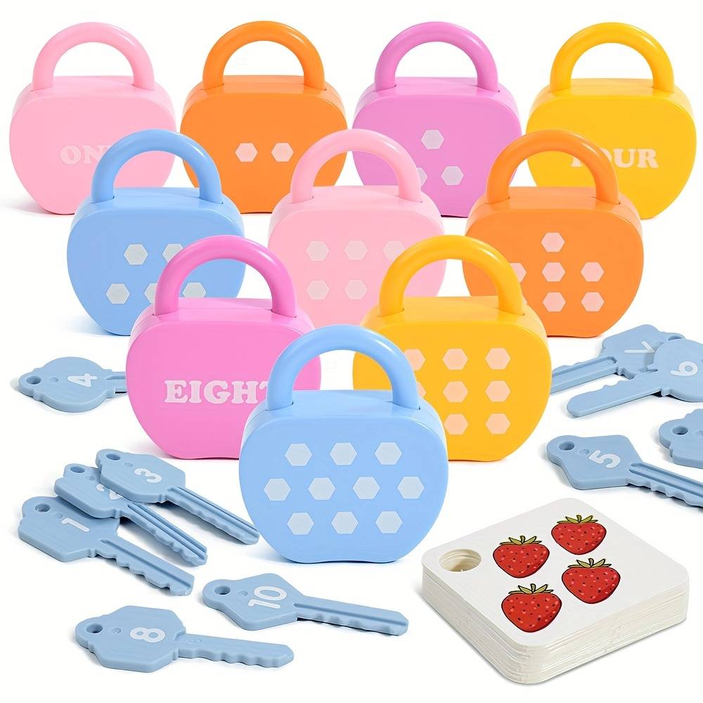 Key And Lock Matching Puzzle Game, Educational Learning Game, Holiday Leisure Interactive Gift