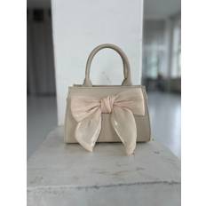 Gallantry bow handbag (5439) - Beige