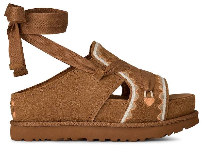 UGG Goldenstar Hi Artistitch Slide Chestnut Multi (Women's) - 39 / Standard