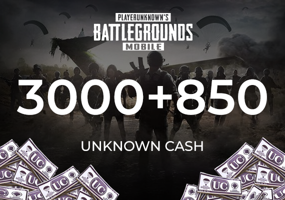 PUBG Mobile 3000 + 850 UC (Unknown Cash) Direct Top-Up - GLOBAL