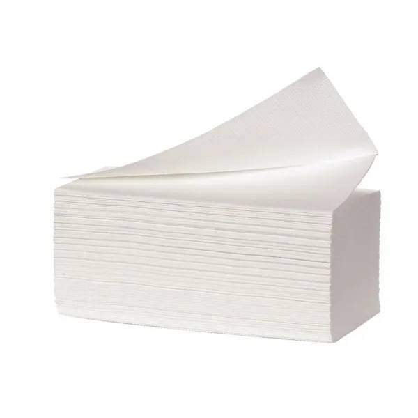 Handduksark, neutral 2-lags multifold, 23x24cm vit 4000ark/kolli