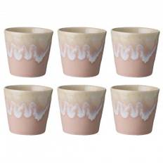 Costa Nova Gres Espressokopper 10 cl 6 Stk Rosa