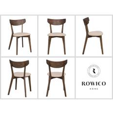 Rowico Ami spisebordsstol (beige stof, brunlakeret eg stel)