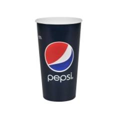 Papbæger, Pepsi, 17,8cm, Ø10,5cm, 75 cl, 100 cl, blå, pap/PE