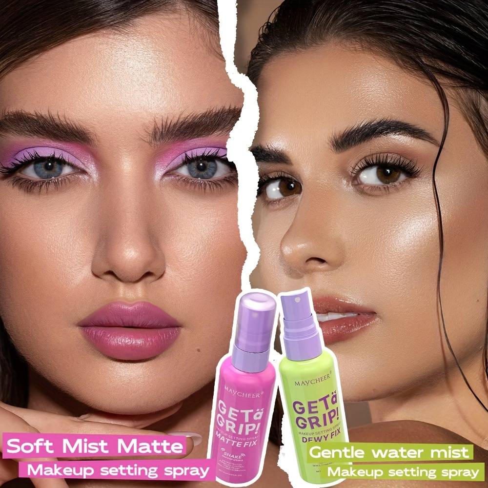TEMU 2 Pcs Lightweight Oil-control Matte Setting Spray: A Long-lasting . Mist Effortlessly Sets Makeup, Keeping Your And Oil-free Throughout . Ideal For A Addition To Daily Beauty Routines.
