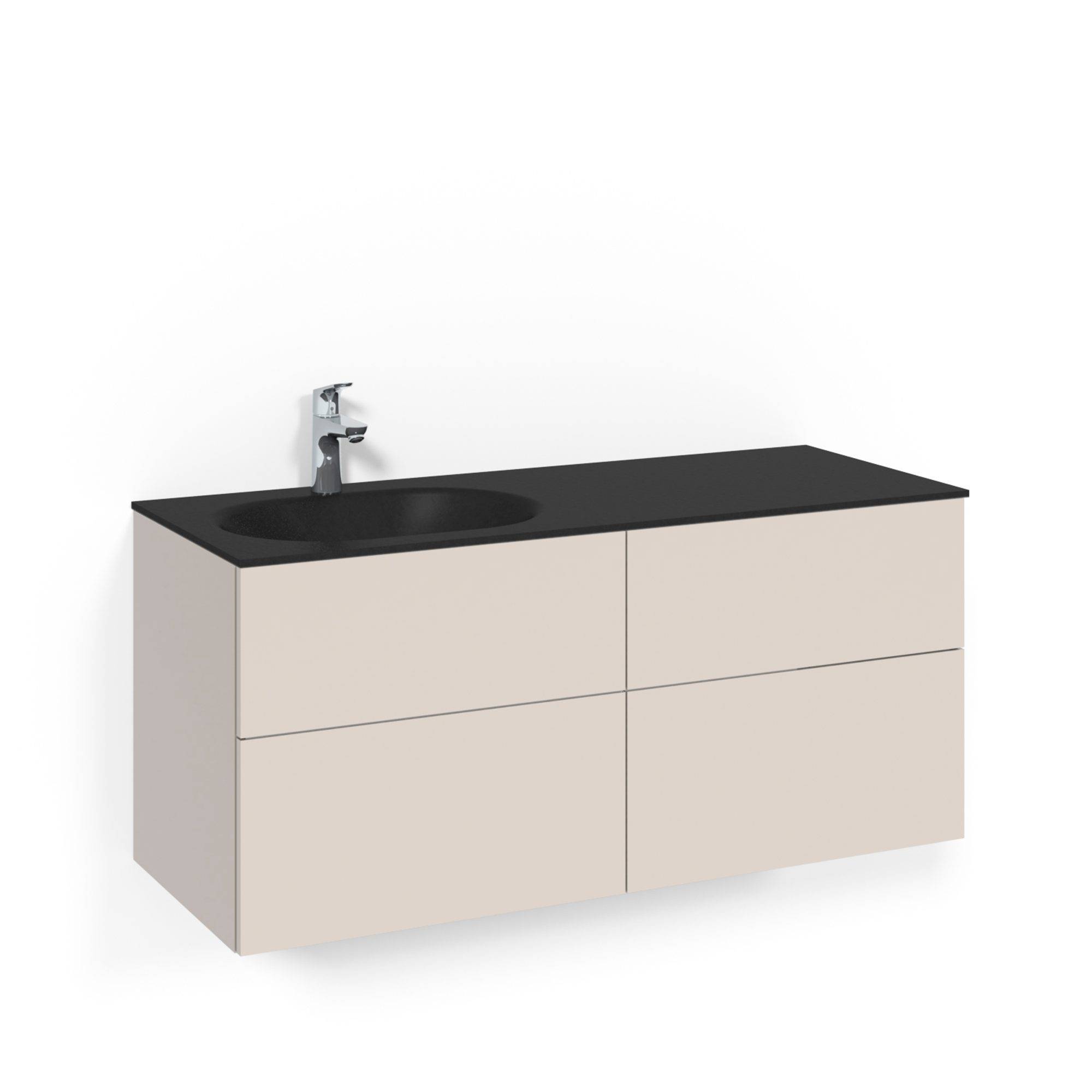 Macro design kommod crown 1200 glastvättställ edge