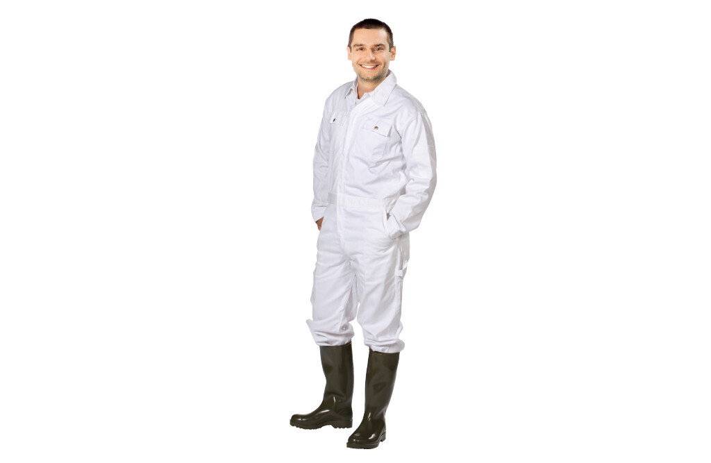Arbetsoverall, vit - stl 112