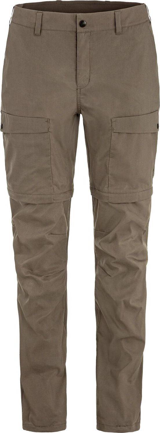Fjällräven Women's Abisko Hybrid Trail Trousers Zip-Off Suede Brown, 48/S