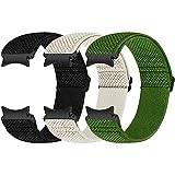 Runostrich Elastiskt armband kompatibelt med Samsung Galaxy Watch 7/6/5/4/FE 40 mm 44 mm/Galaxy Watch 5 Pro/Galaxy Watch 6/4 Classic 43 mm 47 mm 42 mm 46 mm nylon sport klockarmband kvinnor och män