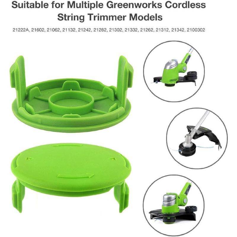 1-5Pcs Replacement Spools Cap Covers Parts 3411546A-6 For Greenworks 21332 21342 24 Volt 40V 80V Cordless Weed Eater