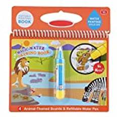 Watermagic Books, Water Reveal Coloring Book with Magic Pen Portable Children Magic Coloring Painting Book with Water Drawing Pen Kids Early Learn Toy[#2]Shape & Color Sorters