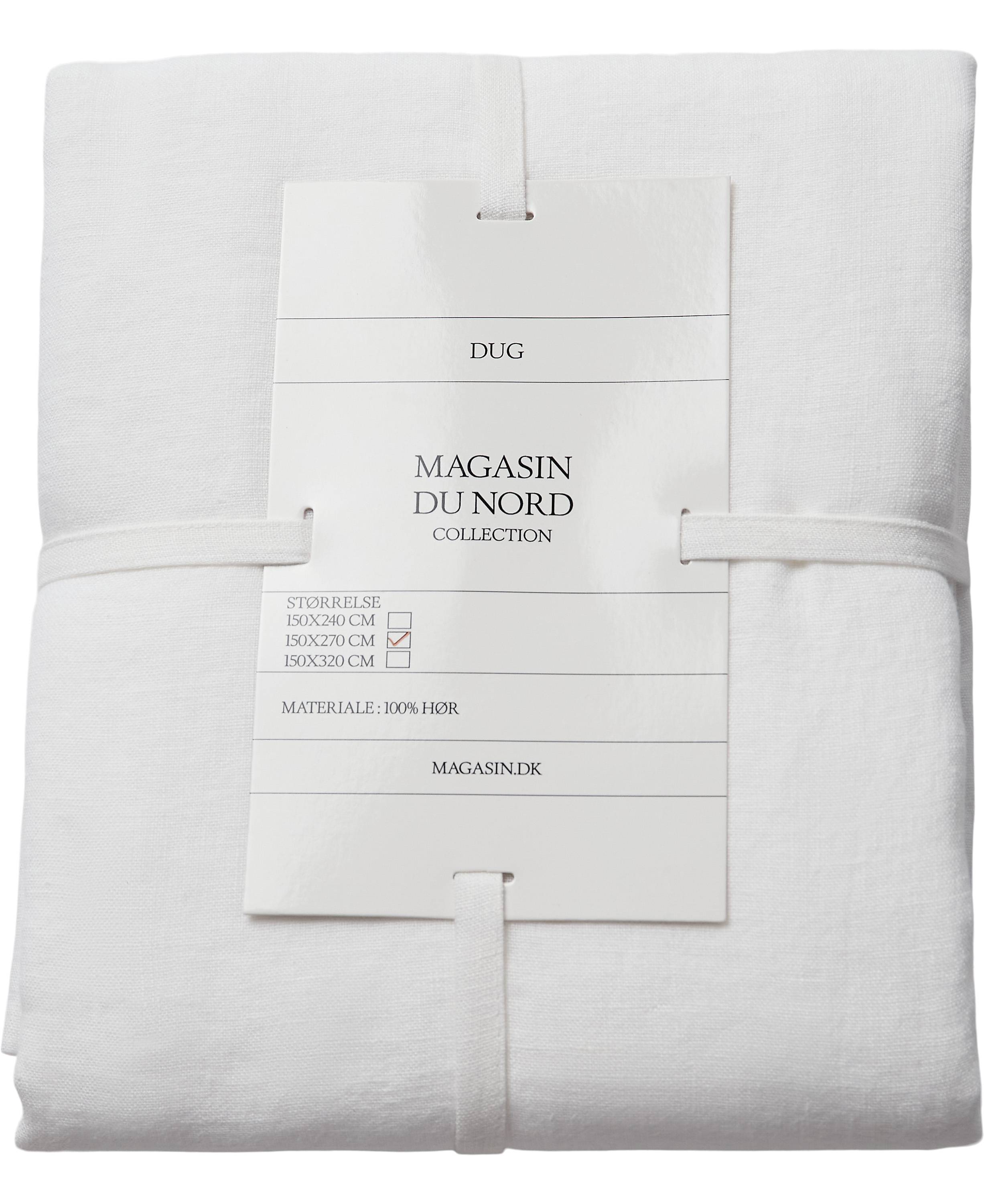 Magasin Linen, Bordsduk 150x270 cm Dukar - Hvid (150x270 cm)