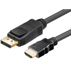 Högkvalitativ Displayport till HDMI-kabel - 4K - 7,5 m