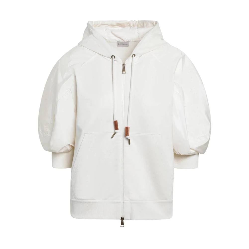 Moncler Zip Up Cardigan - Sweatshirts - Dame - Hvid - S -