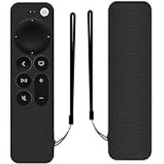 Fjärrkontrollsfodral för Apple TV 4K Siri Remote 3rd Gen (2022)/2:a generationen (2021) fodral halkfritt silikon skyddande fodral, fjärrkontroll skydd för TV-tillbehör